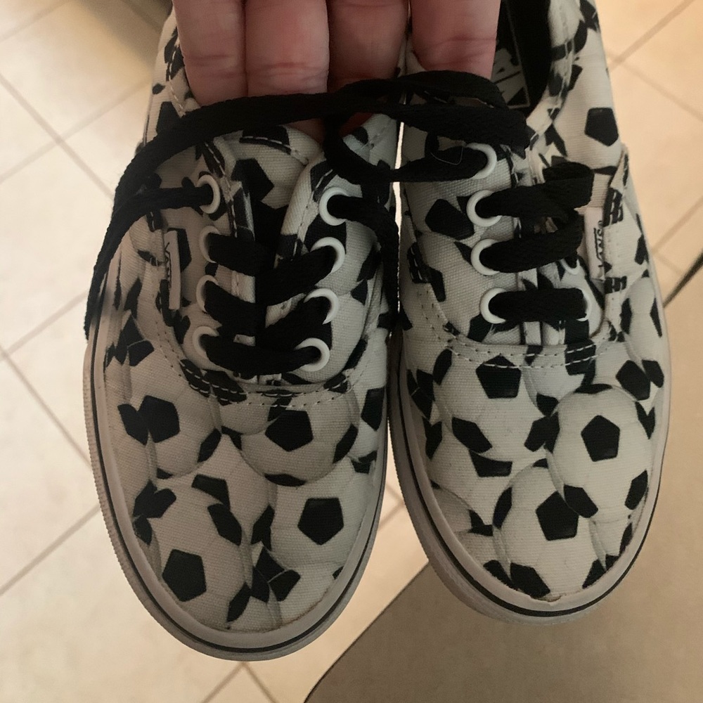 Boys size 1 vans.  Never worn